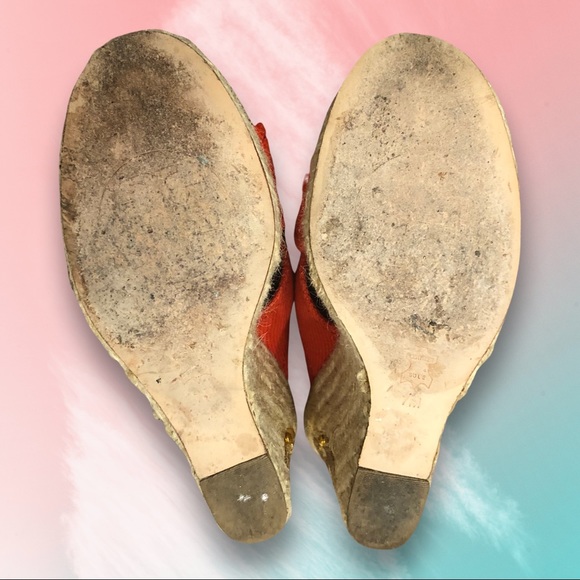 Tory Burch | Kristen Espadrille Wedge Sandal Sz 7 - Picture 8 of 9